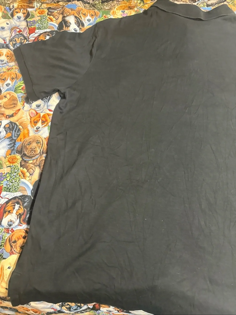 Ralph Lauren Black Polo Shirt with Red Pony Logo